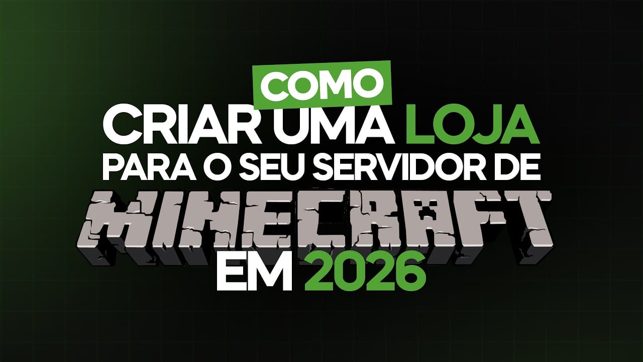 Vídeo demonstrativo da CentralCart para servidores Minecraft